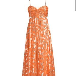 ISO!!! Delfi Adele silk pleated cut out dress